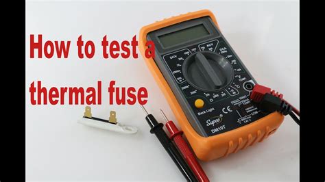 testing thermal fuse on dryer